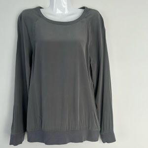 Equipment Femme Grey Silk Blouse